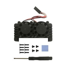 Aluminum Heatsink Case Shell With Double Cooling Fans For Raspberry Pi Zero 2W