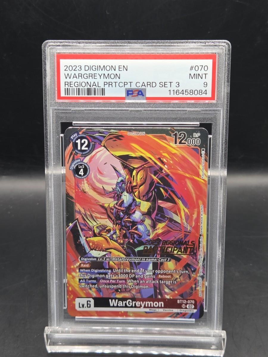 デジモンカード　DIGIMON CON 2023 一枚300円 Psa 9 Waregreymon Regional Participant Card 2023 Digimon | eBay