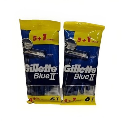 GILLETTE BLUE 2 CHROM 6ER PACK X 3 PACKUNGEN = 18 RASIERER