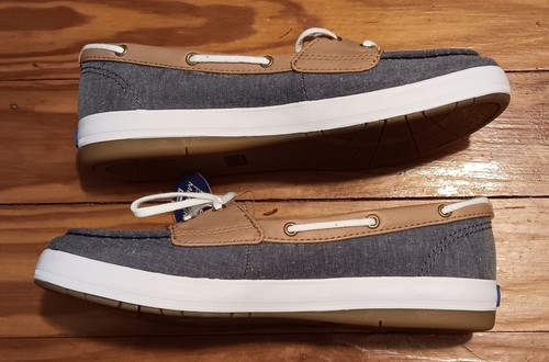 Womens Keds Charter Chambray Blue Deck Shoes. Size 7. WF60163 - Picture 4 of 9