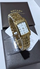 Gold Rotary Elite Ladies Watch BL00948/18 with guarantee card rrp 169.99