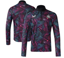 Image of Newcastle United 1/4 Zip (Size S) Men's Castore Stadium Print Top - New