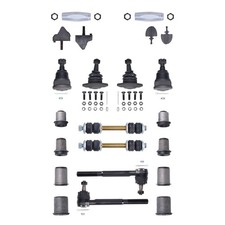 Front Suspension Rebuild Kit 1975-79 Chevrolet Camaro Nova - W Steel Sleeves