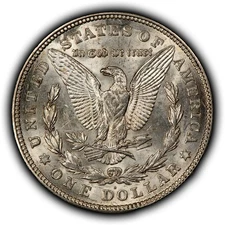 1921-D $1 Morgan Silver Dollar - VAM-8A Flagged R Die Break R of AMERICA - D6675