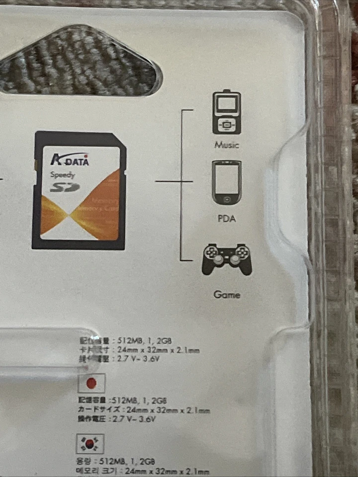 Adata 1GB Speedy Secure Digital SD Card NEW SEALED - Image 4 of 4