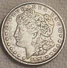 1921 P Morgan silver dollar circulated, in very good shape, free shipping Sigma+