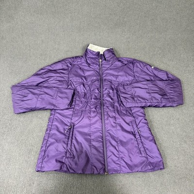 Columbia Jacket Womens Medium Purple Omni-Heat Quilted Puffer Full Zip Insulated