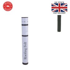 5m x 1m Black Mineral Roofing Felt - Perfect for Shelters, 20° Minimum Pitch