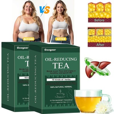 Oil-Reducing Tea-10 Herbal with Excellent Formula, Oil Cleansing Tea for Liver