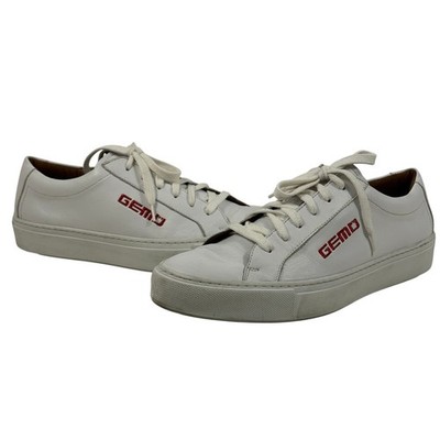 LLOYD Gemo White Leather Low Top Sneakers Men's Size 8.5 Germany Casual Shoes