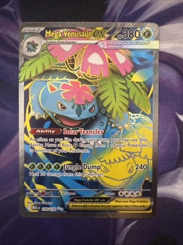 Pokémon TCG Mega Venusaur EX 155/132 Mega Evolution English Card, NM Ultra Rare