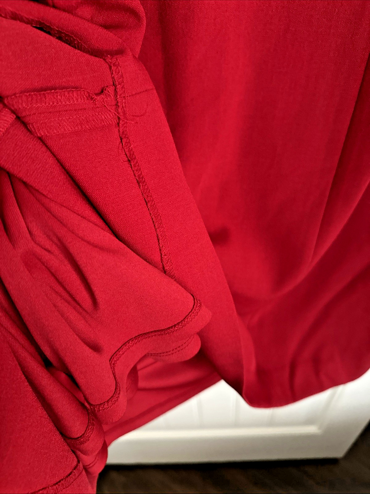 Kasper Women's Plus Size Cap Sleeve Princess Seam Dress Modern Chic Fire Red 24W