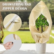 Frost Resistant Plant Covers with Zipper and Drawstring for Outdoor Garden