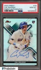 2022 Topps Finest Refractor Cal Raleigh Mariners RC Rookie AUTO PSA 10