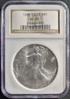 1999 $1 American Silver Eagle ☆ NGC MS69 ☆ Brown Label ☆ Free Shipping