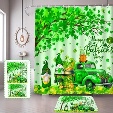 St Patricks Day Shower Curtain for Bathroom, St Patricks Day Shower Curtain S...