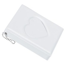 3" Mini Photocard Binder Album w 32 Pocket for Collection White
