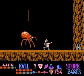 &copy;1987 Nintendo NES Fantasy Platformer WIZARDS & WARRIORS Pal CIB Ghosts Goblins