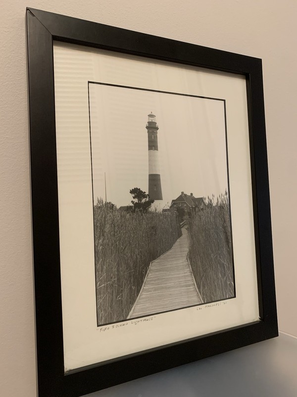 Fire Island Lighthouse Print Black And White Lou Marchesi Vintage 12.5”x16”