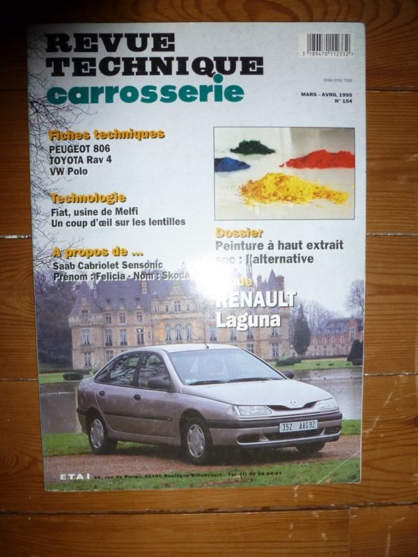 Revue Technique Carrosserie Renault Laguna sous film d'origine pour collectionneur