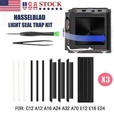3x Light Seal Trap Foam Kits For Hasselblad Fim Back 500C 500CX A12 A16 Sponge