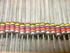 50 Airco RC07GF473K 47K 1/4W 10% Carbon Comp Resistors