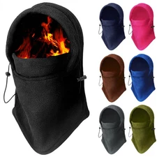 Winter Fleece Ski Face Mask Balaclava Neck Warm Windproof Mask for Cold Weather