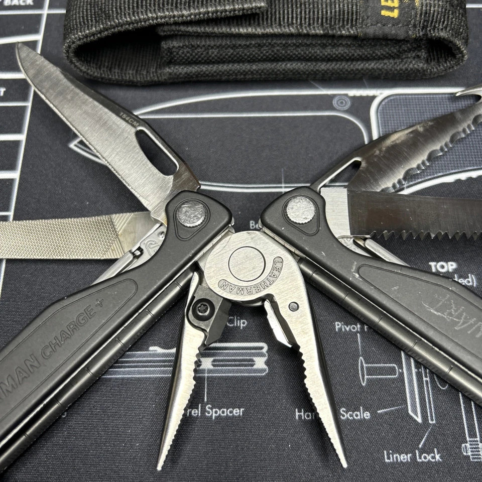Leatherman Charge+ Plus Multiherramienta Acero Inoxidable 154cm Hoja USADA BOD 0620 con Funda Foto 3 de 4