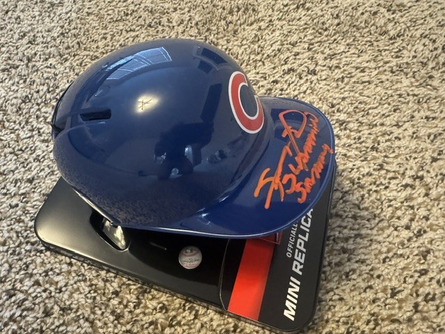 SAMMY SOSA SIGNED AUTO CHICAGO CUBS MINI HELMET SLAMMIN SAMMY BGS AUTOGRAPHED D