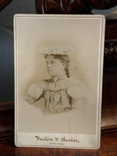 Antique Victorian Cabinet Card Photo Of A Girl