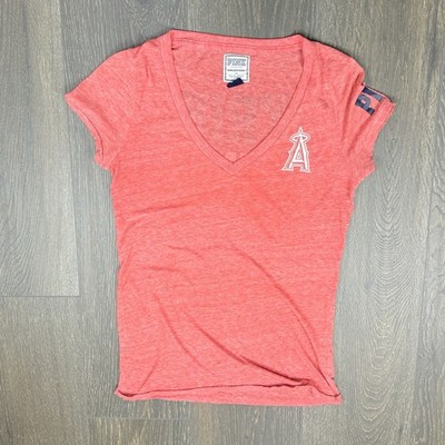 Los Angeles Angels Victoria's Secret Pink MLB V-Neck Shirt Women Medium