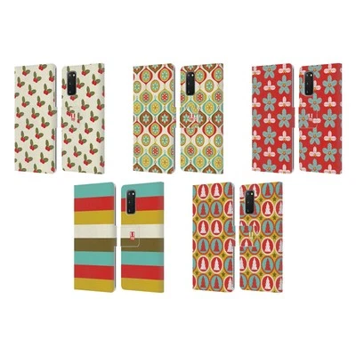 HEAD CASE DESIGNS RETRO CHRISTMAS LEATHER BOOK WALLET CASE FOR SAMSUNG PHONES 1 - Image 1 of 4