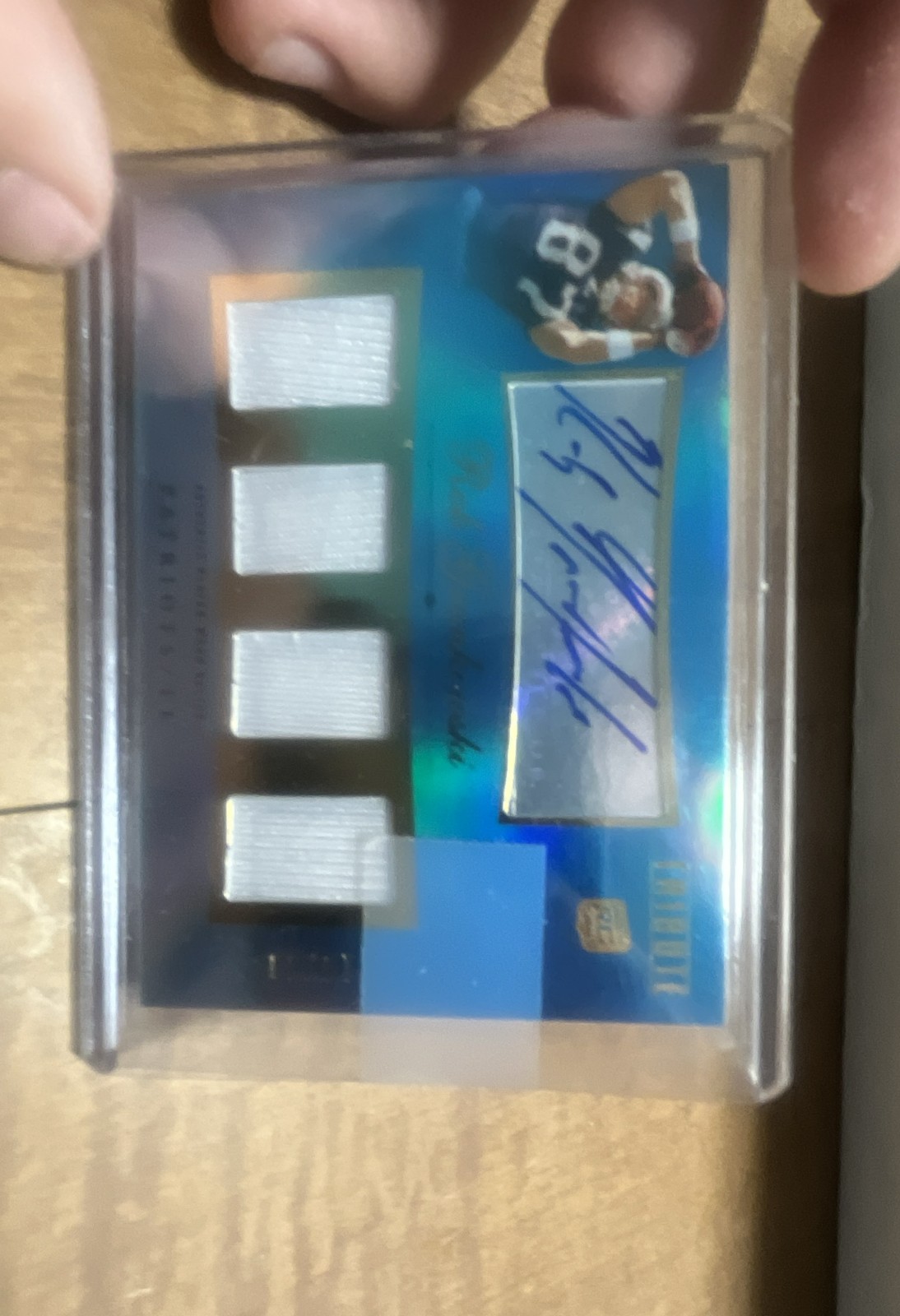 Rob Gronkowski Topps Tribute Triple Relics Autograph #ATRRG Blue