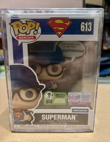 Superman Funko POP LE 1500 Pieces ECCC 2026 Official Sticker IN HAND DC 613