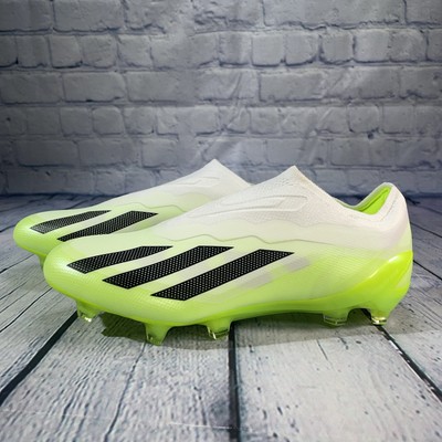Adidas X Crazyfast.1 Laceless FG Soccer Cleats Green White GY7378 Mens 6 Women 7