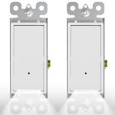 2Pack SOZULAMP Illuminated Light Switch-Single Pole Wall Switch with Night Li...