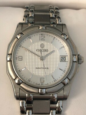 Concord Saratoga SL Mosaic Dial Stainless Steel Men's Quartz Watch