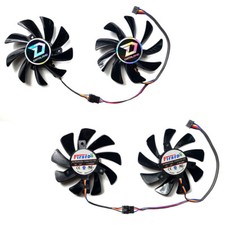 1 Set Graphics Card Cooling Fan for POWERCOLOR RX590 8GB Red Dragon