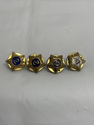 Vintage Boy Scouts 2,3,4 Year Years of Service Star Pins - Lot Of 4 | eBay