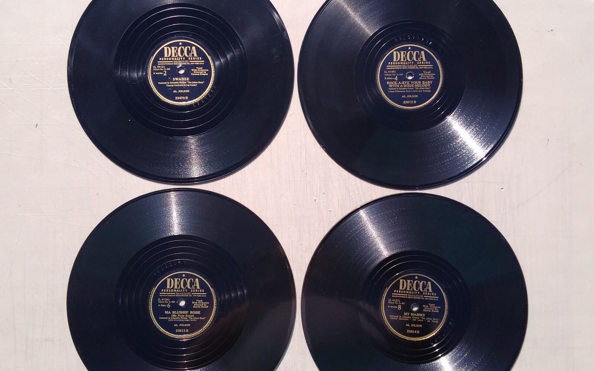 Al Jolson 78rpm Set Decca Records #A-469 In Songs He Made Famous