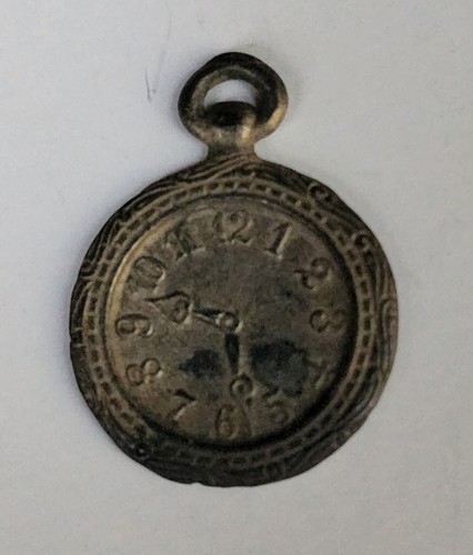 1902 DOWST Vintage Premium Cracker Jack Prize Toy Pocket Watch Charm