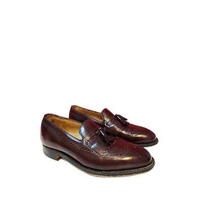 Johnston & Murphy Limited Men\'s Size 9.5 D/B 10462 Burgundy Loafers Tassels Kilt Johnston & Murphy Limited Men main image 3