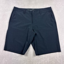 Hang Ten Board Shorts Mens 36 Blue Poly Blend Drawstring Surf Swim Cool Ocean