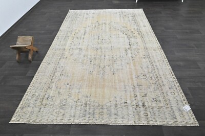 Oushak Türkisch Vintage Teppich 6x10 Kelim Rug Anatolisch Handarbeit Boho Dek...