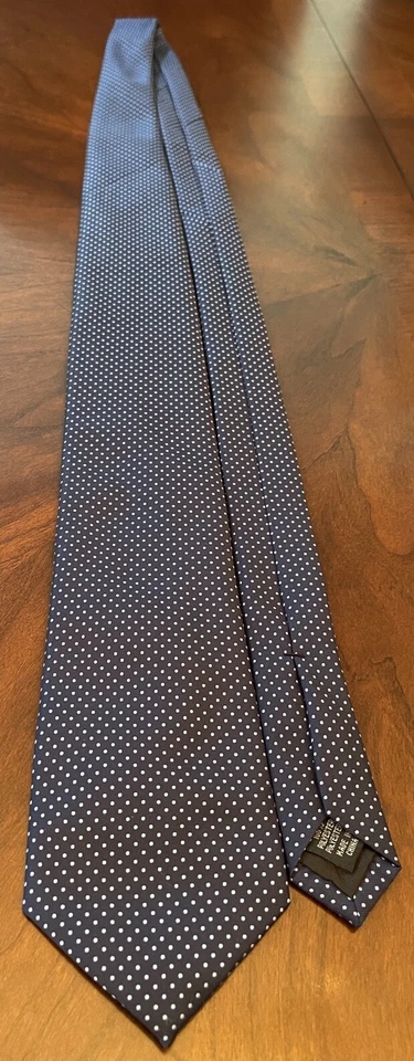 Jones New York Signature Blue 100% Polyester Men’s Neck Tie Made In China - Image 3 of 4