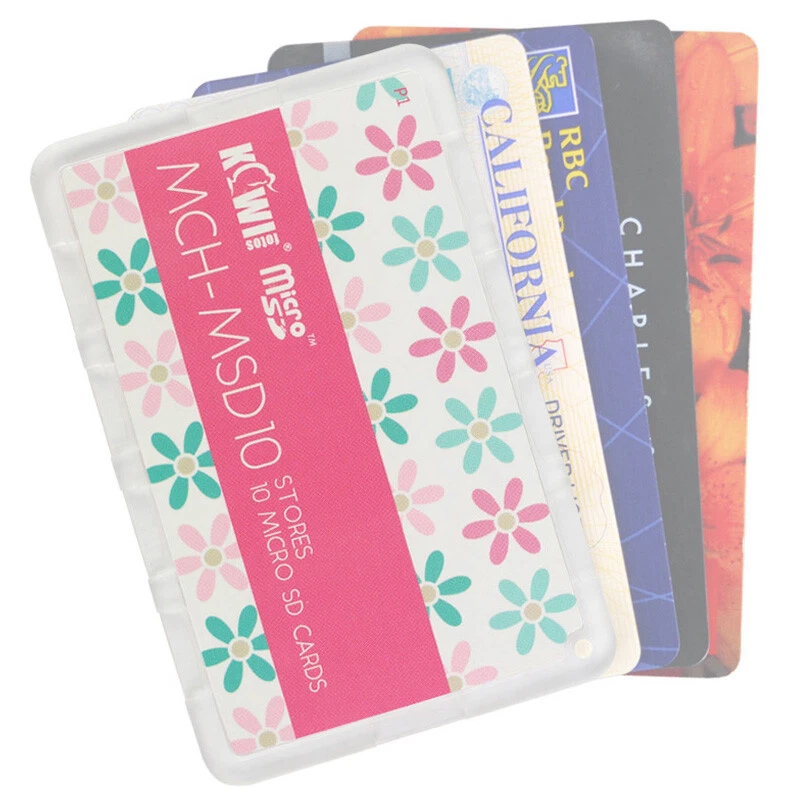 10 Slots Ultra Silm TF Micro SD MSD MicroSD Card Wallet Case Holder Storage Box - Image 4 of 4