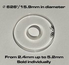 .626'/15.9mm Old Style Walther Slimline Clear Front sight inserts