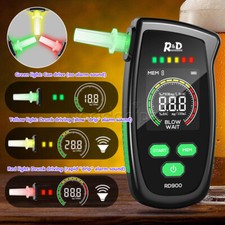 RD900 Portable Digital LCD Breath Alcohol Tester Breathalyzer Analyzer Type-C