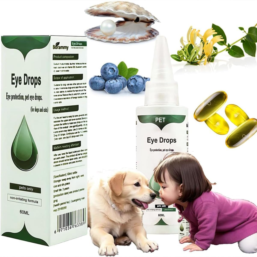 Eye Drops for Dogs & Cats,Dog Eye Drops,Infection Treatment,Relieves Dog Eye Dis
