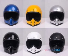 Mini Moto3 Helmet FRP Small Helmet Mask Body Lens Wind Mirror Men For Motorcycle
